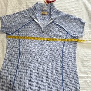 NWT short sleeve zip up golf shirt